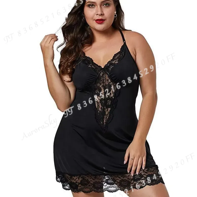 Slip Dress Satin - 8XL Plus Size Women Spaghetti Strap