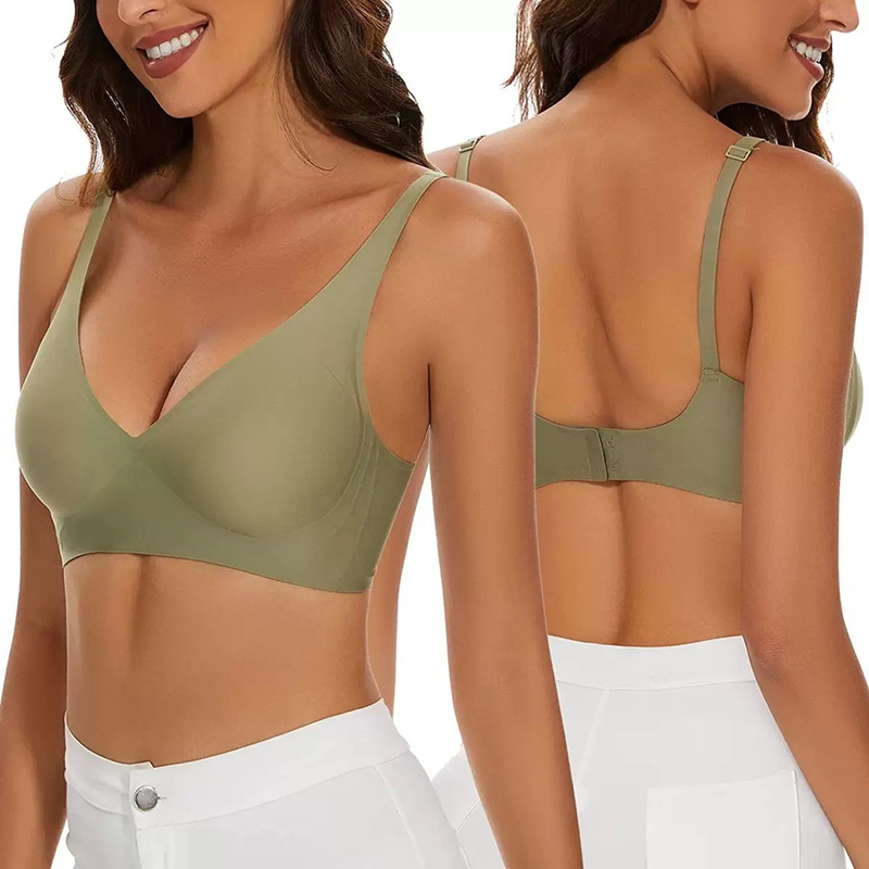 Sexy Seamless Jelly Bra S-4XL  - Seamless Underwear Women review and price