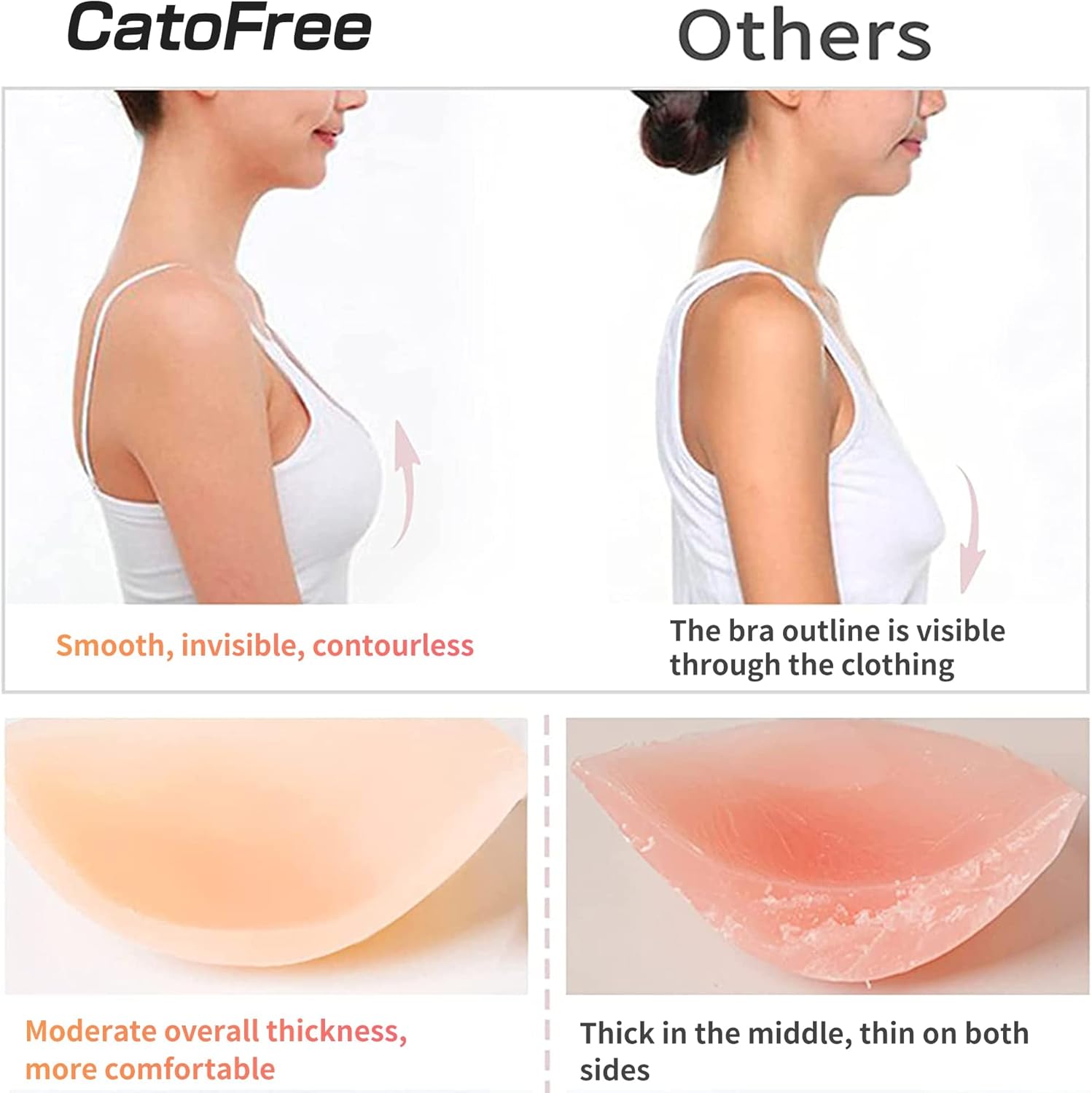 Push-Up Wire-Free Solid Silico - Silicone Bra Adhesive review and price