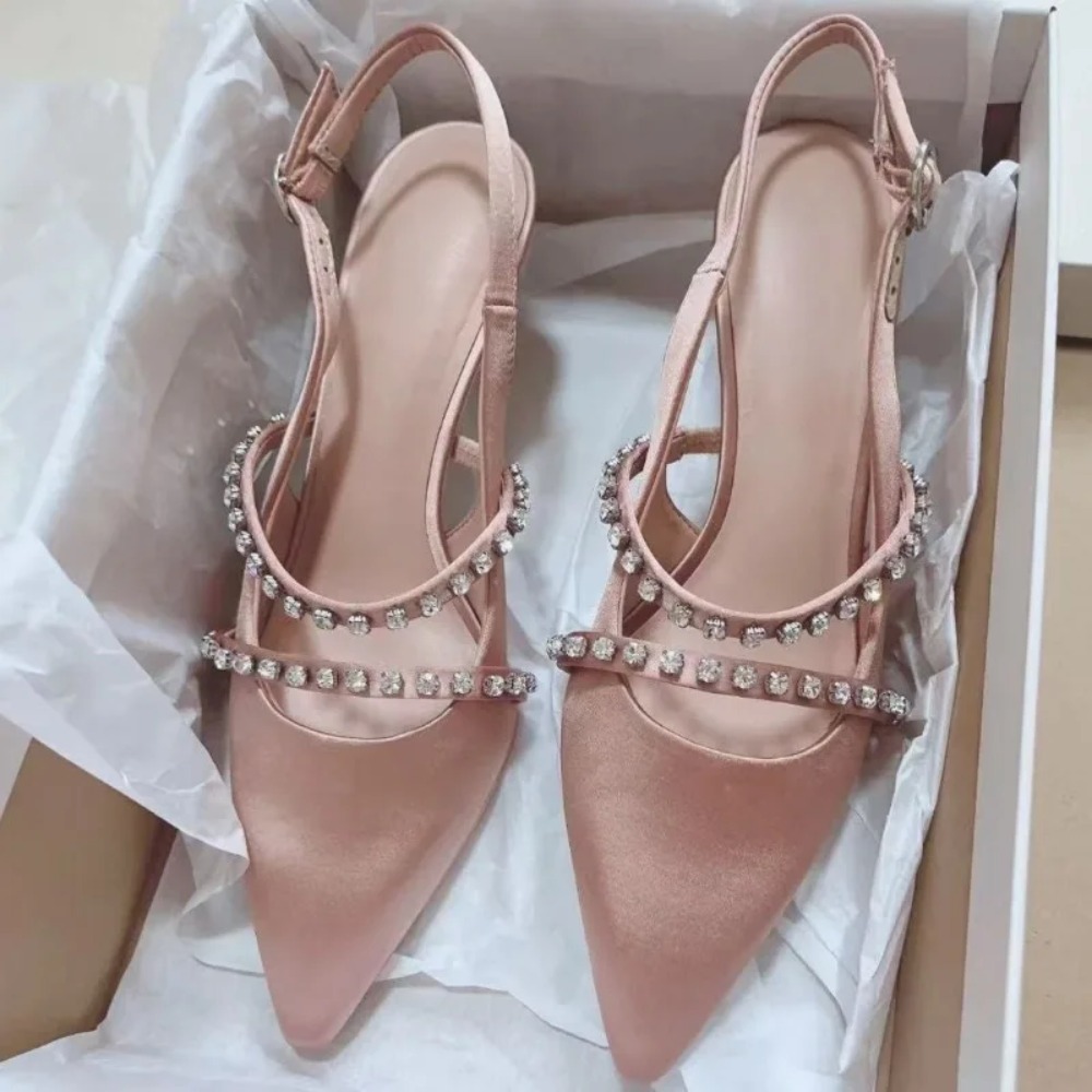 Fashion Women's Sandals Pink S - Slip Dress Satin review and price